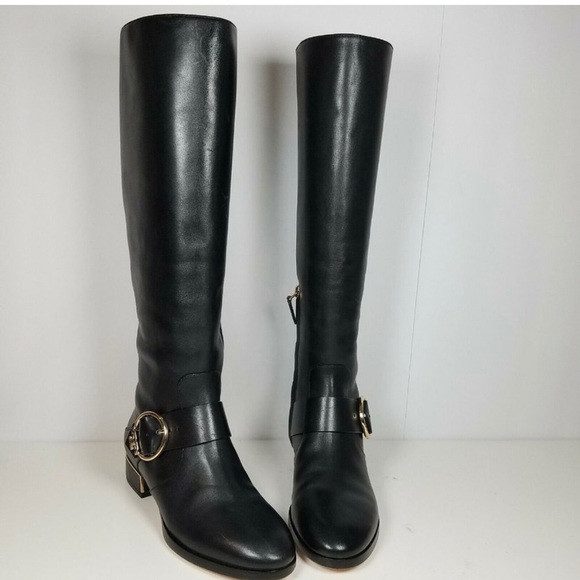 EUC 🎉Tory Burch🎉Black Leather Boots, Sz 6.5 - Picture 5 of 14